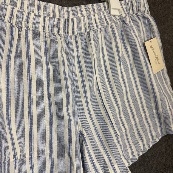 Universal Threads Women's Shorts Strip Blue Large - Picture 4 of 7